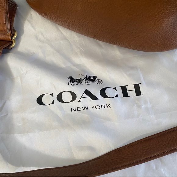 Vintage Coach  Brown Leather Crossbody Bag 6M-4906 Boho - Picture 8 of 13